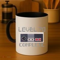 Level 70 Complete Retro Gamer 70th Birthday Coffee Mug thumb 4