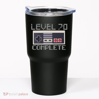 Level 70 Complete Retro Gamer 70th Birthday Tumbler