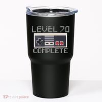 Level 70 Complete Retro Gamer 70th Birthday Tumbler thumb 0