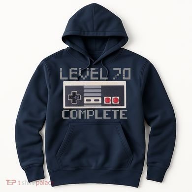 Level 70 Complete Retro Gamer 70th Birthday Hoodie