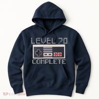 Level 70 Complete Retro Gamer 70th Birthday Hoodie thumb 0
