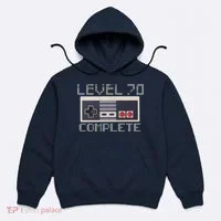 Level 70 Complete Retro Gamer 70th Birthday Hoodie thumb 0