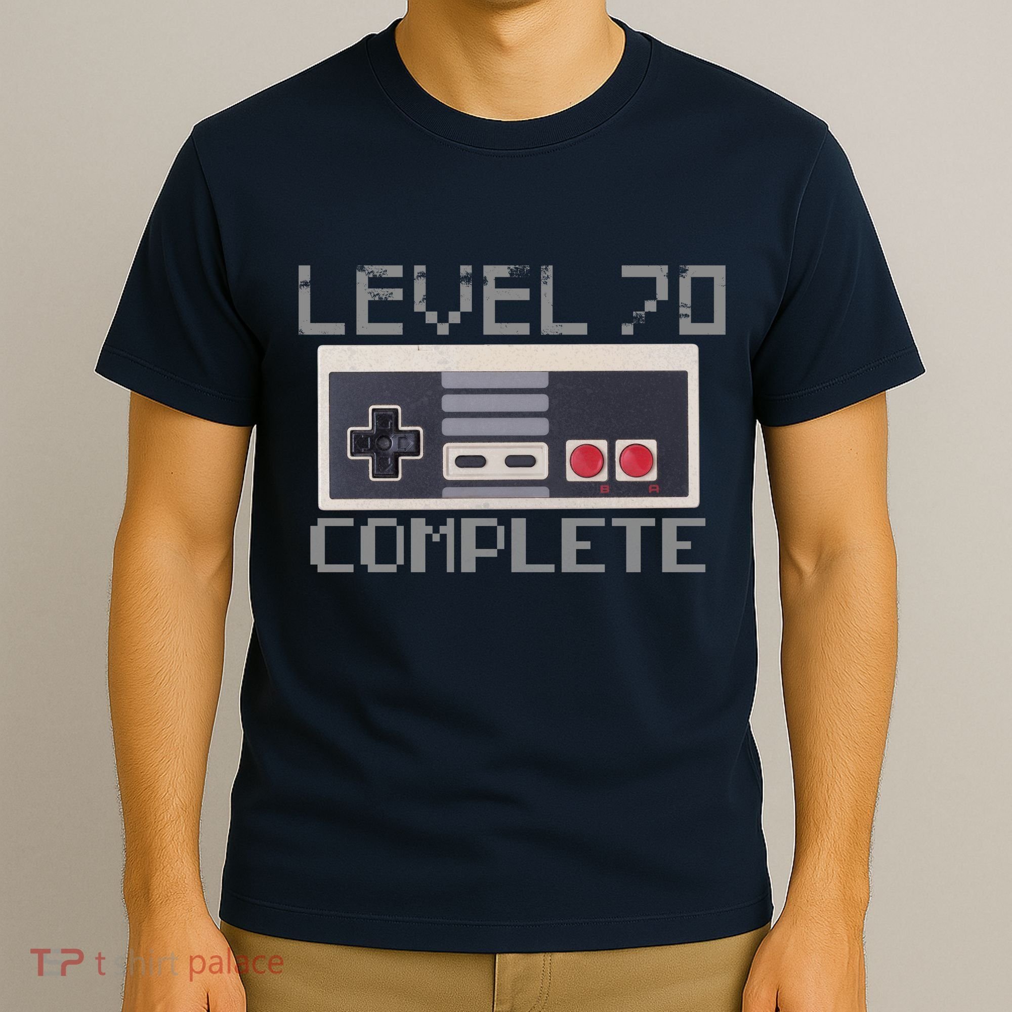 Level 70 Complete Retro Gamer 70th Birthday T-Shirt