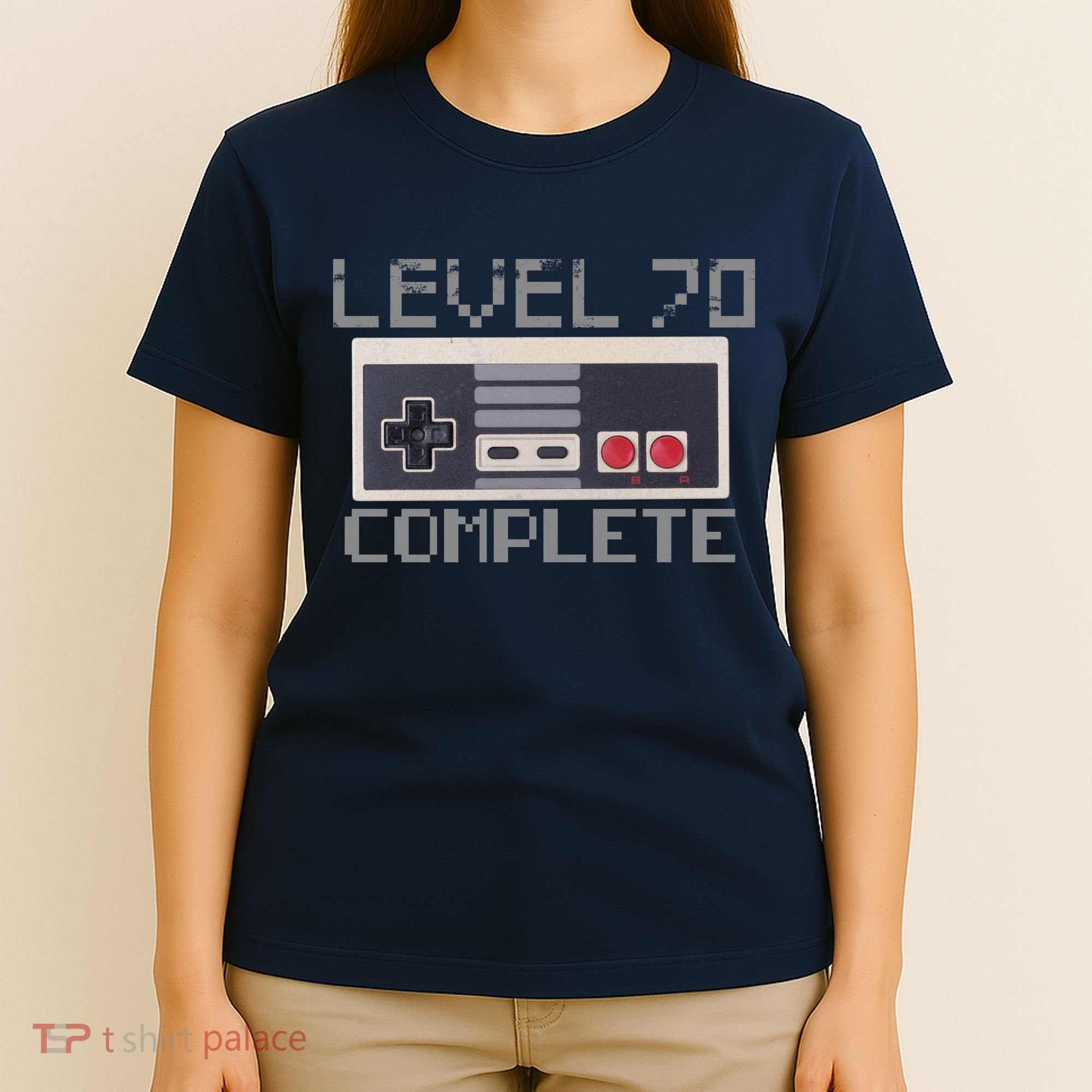 Level 70 Complete Retro Gamer 70th Birthday T-Shirt