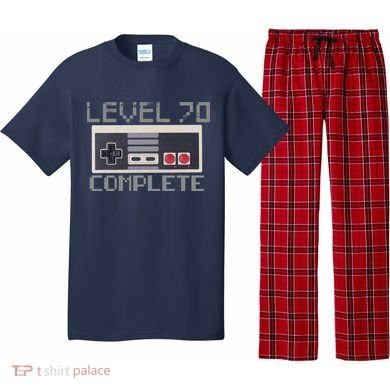 Level 70 Complete Retro Gamer 70th Birthday Pajama Set