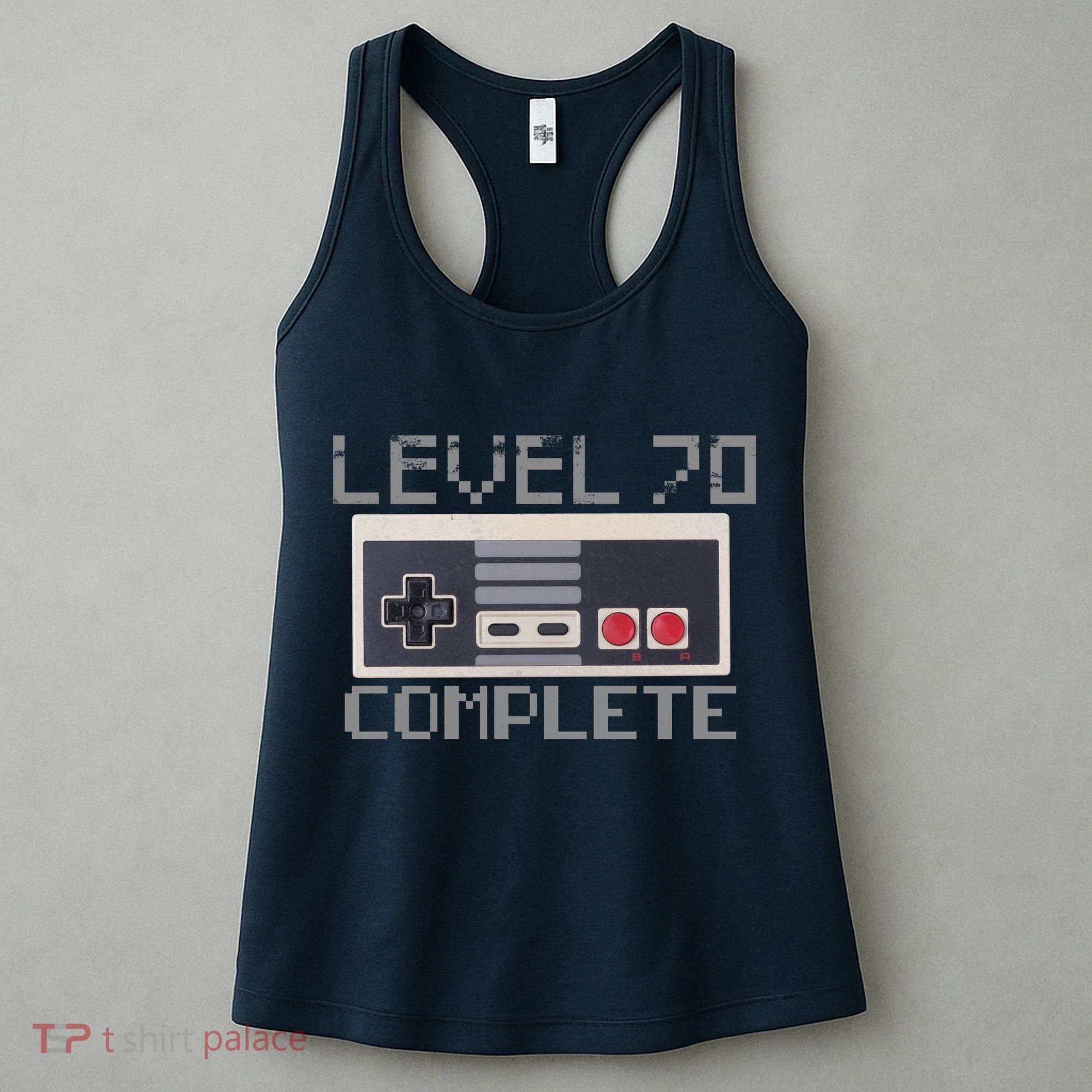 Level 70 Complete Retro Gamer 70th Birthday Women's Tank Top