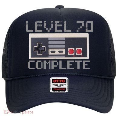 Level 70 Complete Retro Gamer 70th Birthday Hat