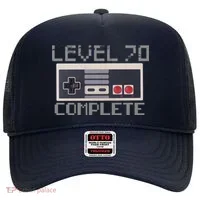 Level 70 Complete Retro Gamer 70th Birthday Hat thumb 0