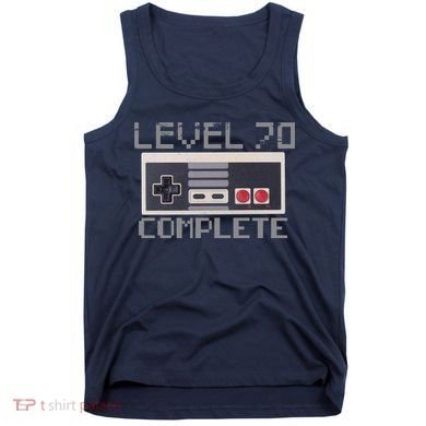 Level 70 Complete Retro Gamer 70th Birthday Tank Top