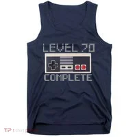Level 70 Complete Retro Gamer 70th Birthday Tank Top thumb 0