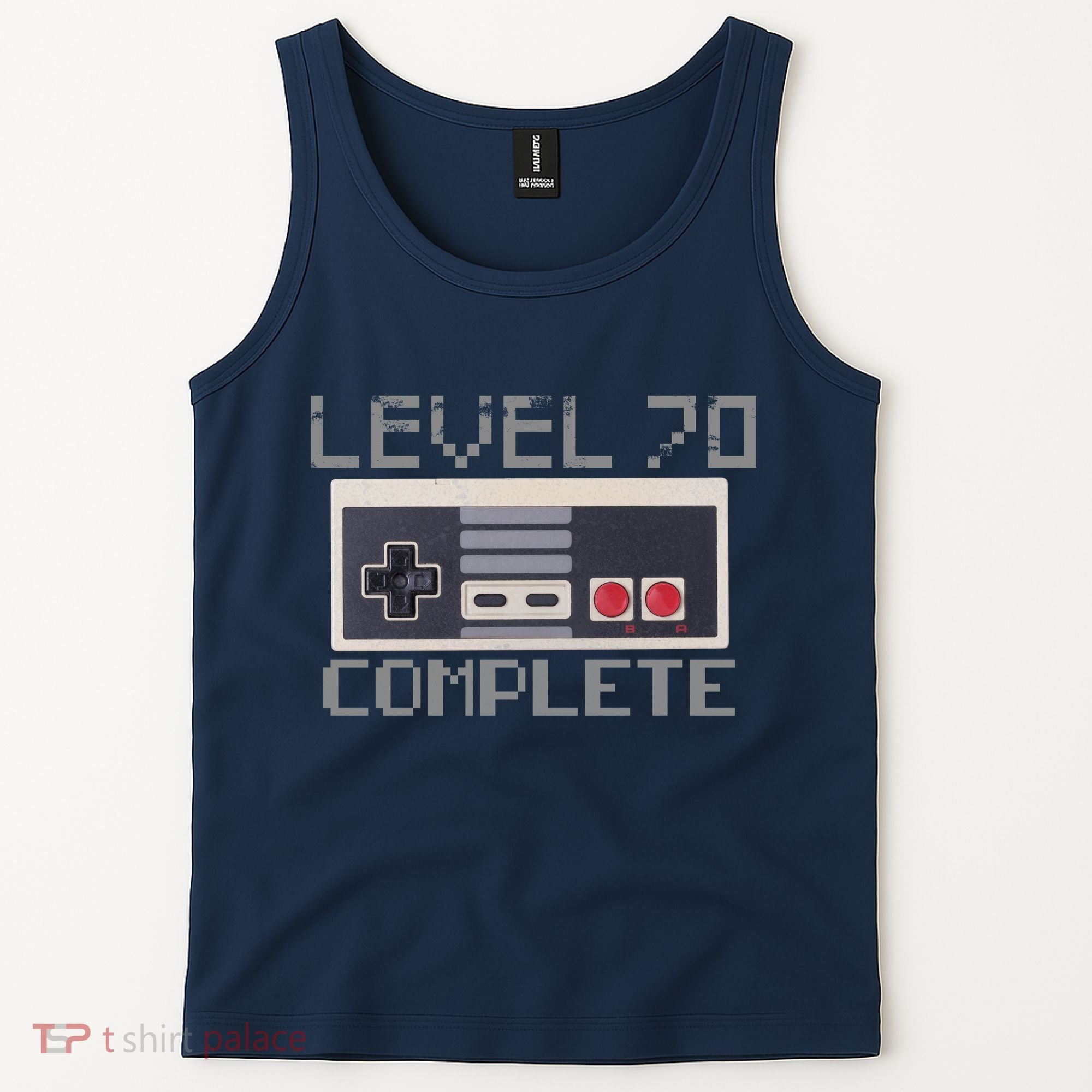 Level 70 Complete Retro Gamer 70th Birthday Tank Top