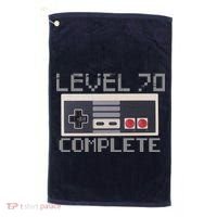 Level 70 Complete Retro Gamer 70th Birthday Golf Towel thumb 0