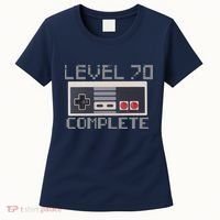Level 70 Complete Retro Gamer 70th Birthday Women's T-Shirt thumb 0