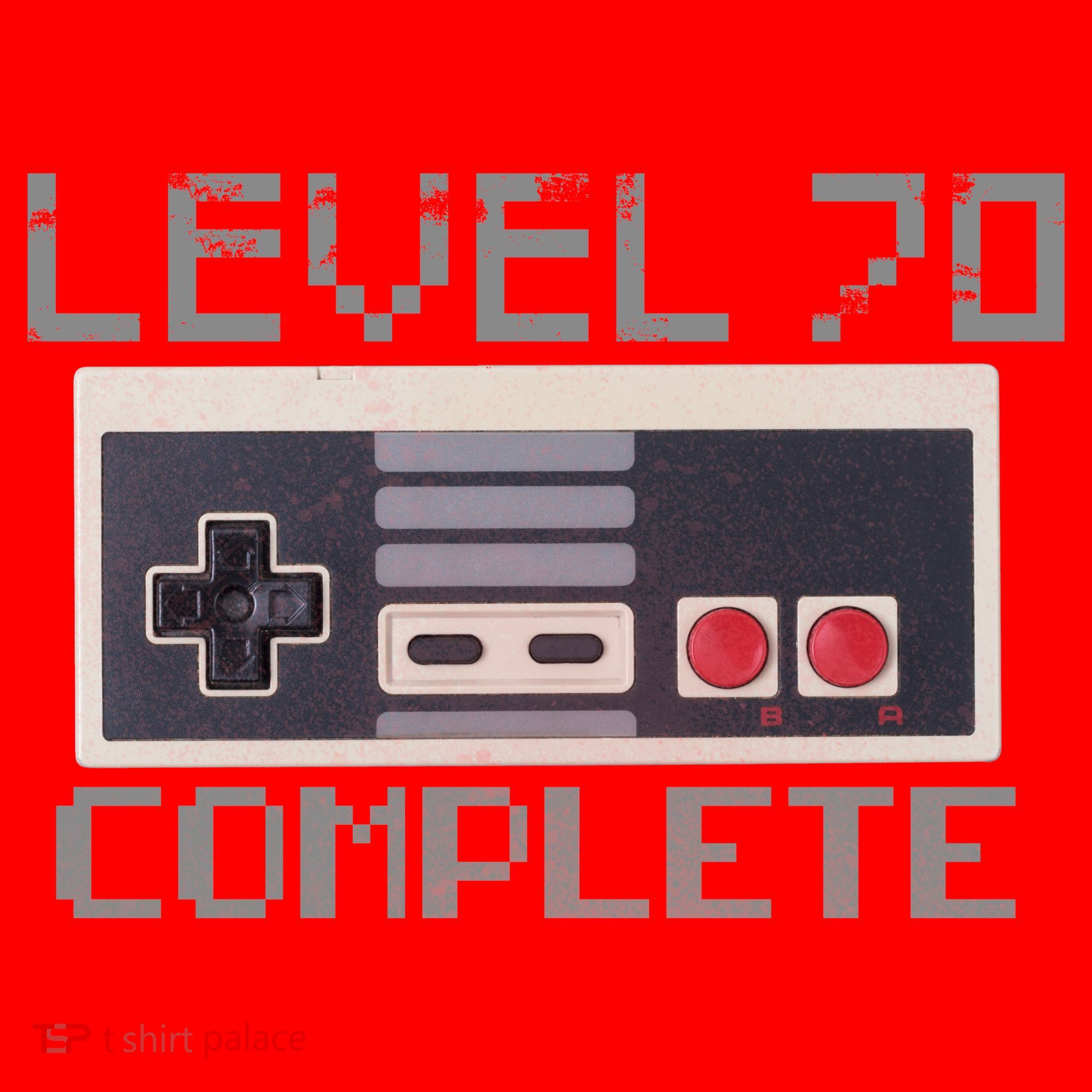 Level 70 Complete Retro Gamer 70th Birthday Santa Hat