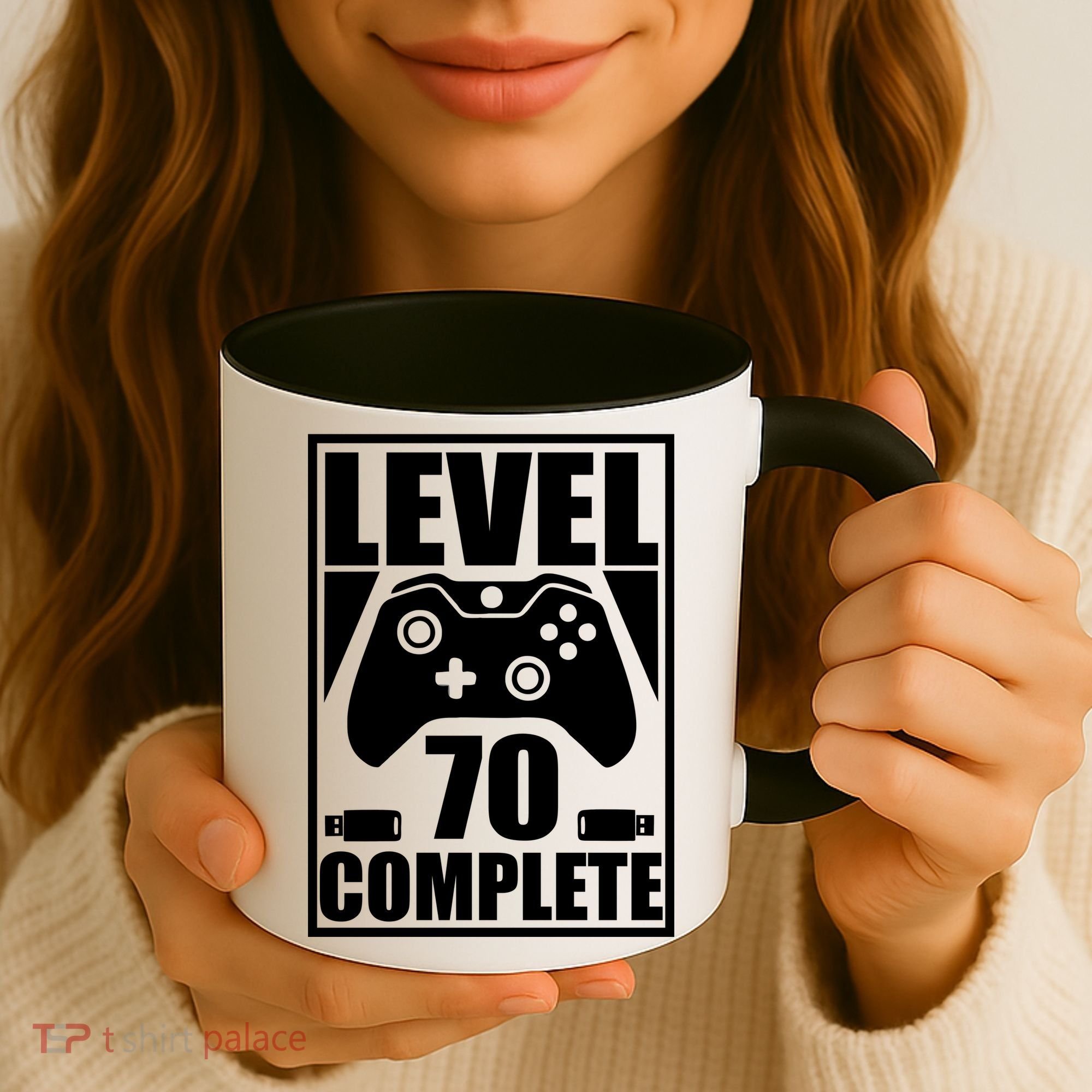 Level 70 Complete Video Gamer 70th Birthday Coffee Mug