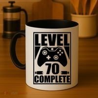 Level 70 Complete Video Gamer 70th Birthday Coffee Mug thumb 4