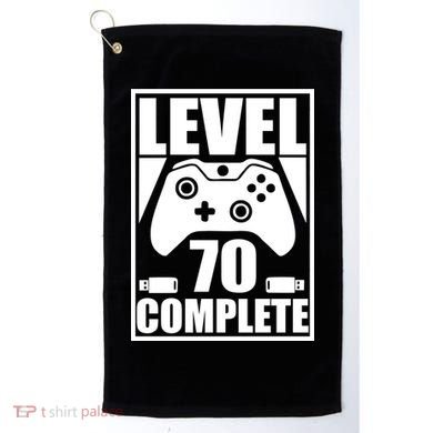 Level 70 Complete Video Gamer 70th Birthday Golf Towel
