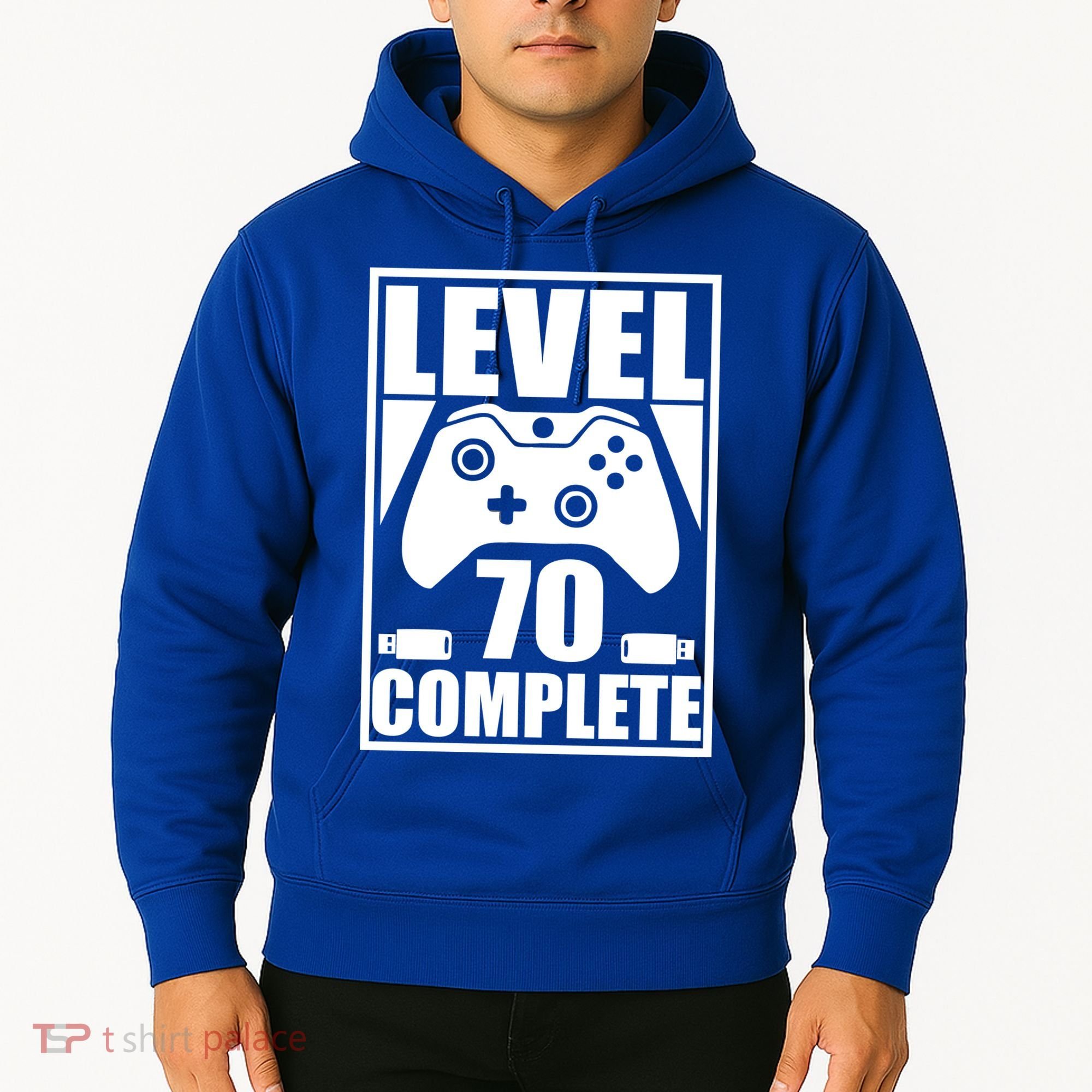 Level 70 Complete Video Gamer 70th Birthday Hoodie