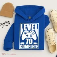 Level 70 Complete Video Gamer 70th Birthday Hoodie thumb 4