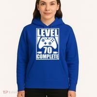Level 70 Complete Video Gamer 70th Birthday Hoodie thumb 5