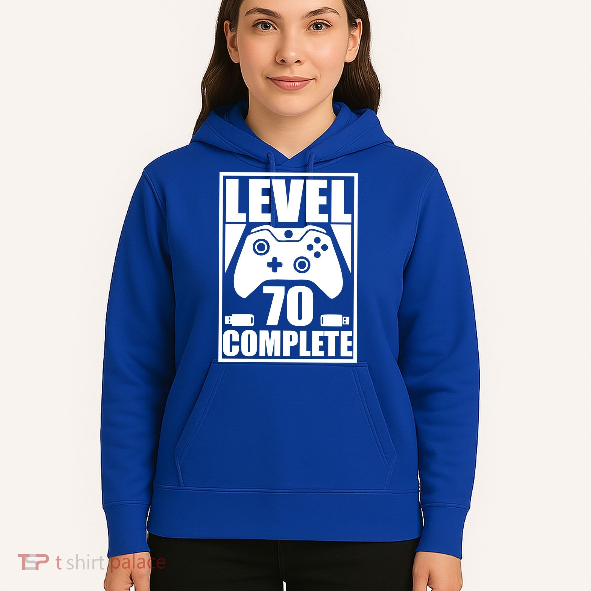 Level 70 Complete Video Gamer 70th Birthday Hoodie