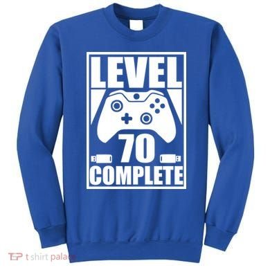 Level 70 Complete Video Gamer 70th Birthday Sweatshirt