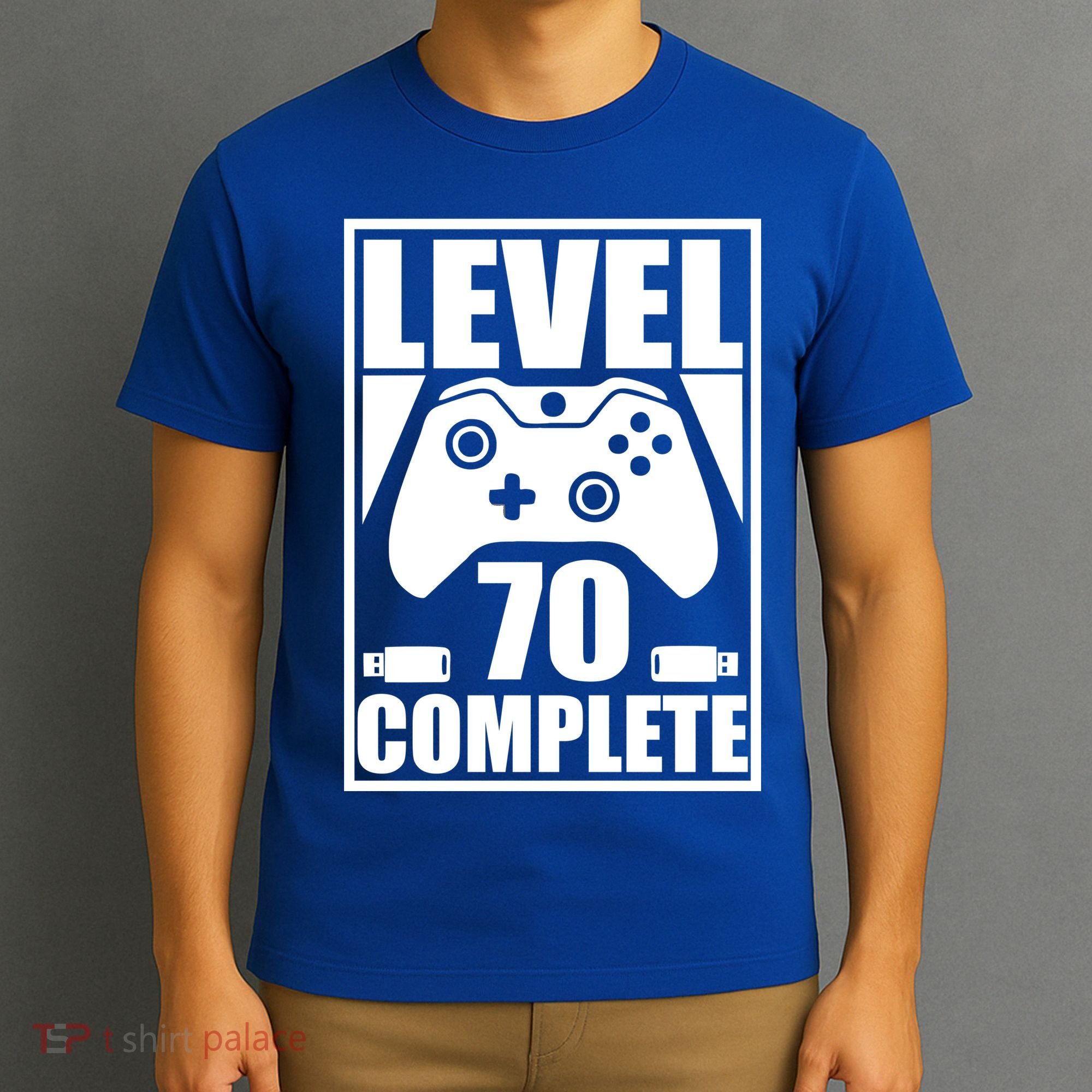 Level 70 Complete Video Gamer 70th Birthday T-Shirt