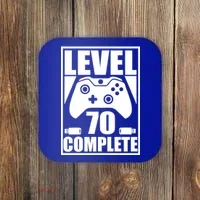 Level 70 Complete Video Gamer 70th Birthday Coaster thumb 0