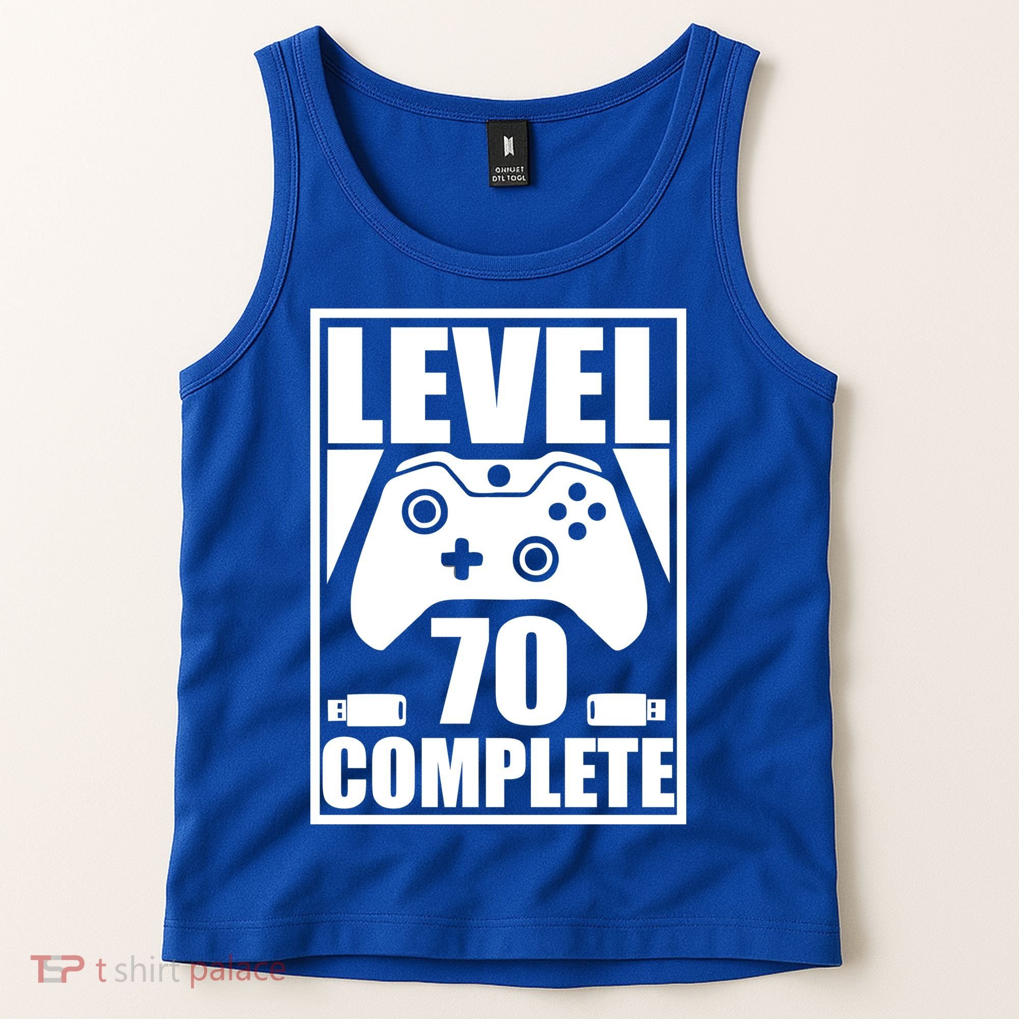 Level 70 Complete Video Gamer 70th Birthday Tank Top