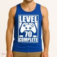 Level 70 Complete Video Gamer 70th Birthday Tank Top thumb 3