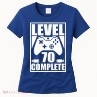 Level 70 Complete Video Gamer 70th Birthday Women's T-Shirt thumb 0