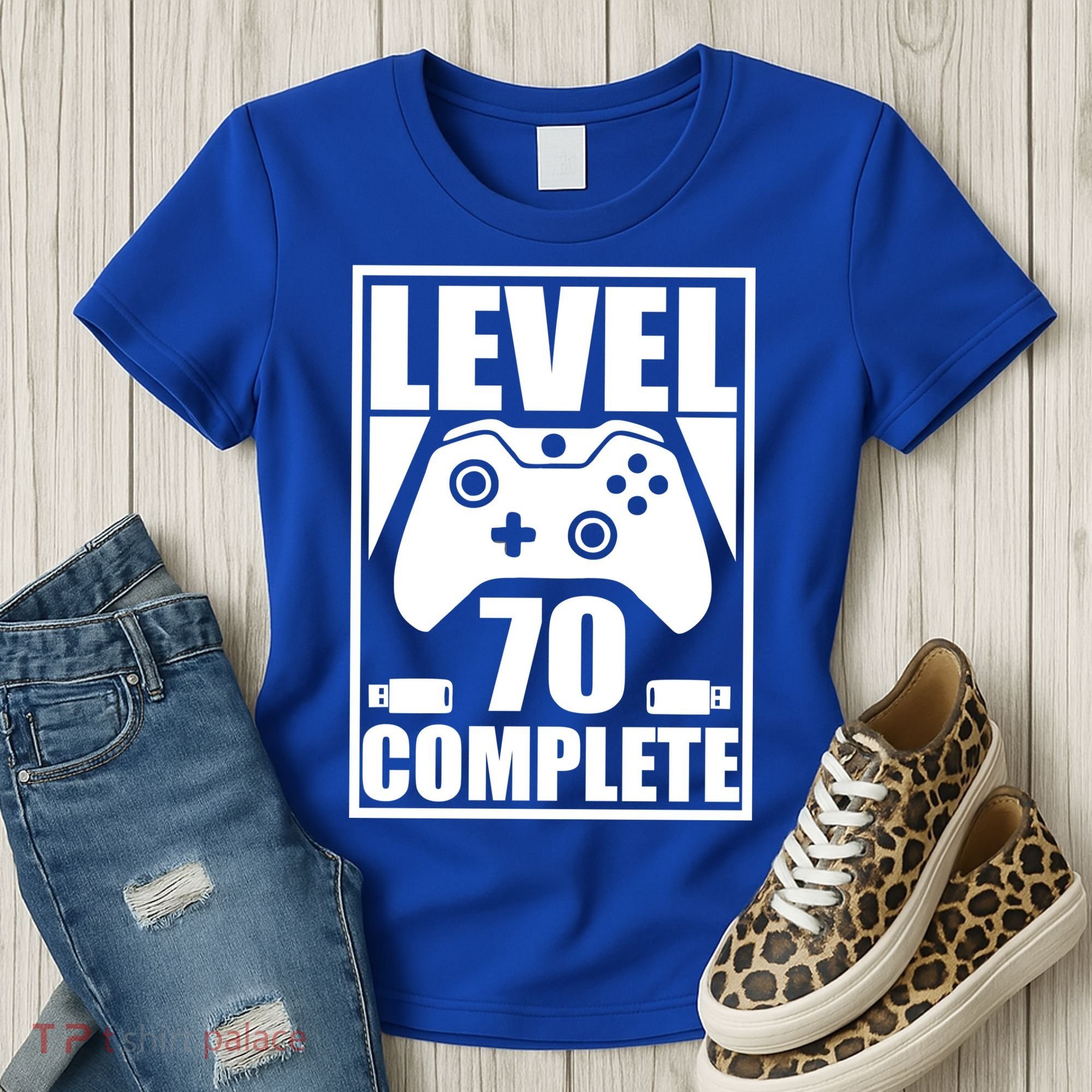 Level 70 Complete Video Gamer 70th Birthday Women's T-Shirt