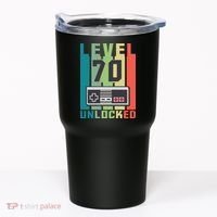 Level 70 Unlocked Funny Retro Gamer Birthday Tumbler thumb 0