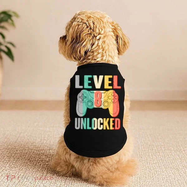 Level 8 Unlocked Eight Years Old Doggie Tank