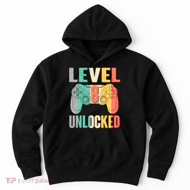 Level 8 Unlocked Eight Years Old Hoodie