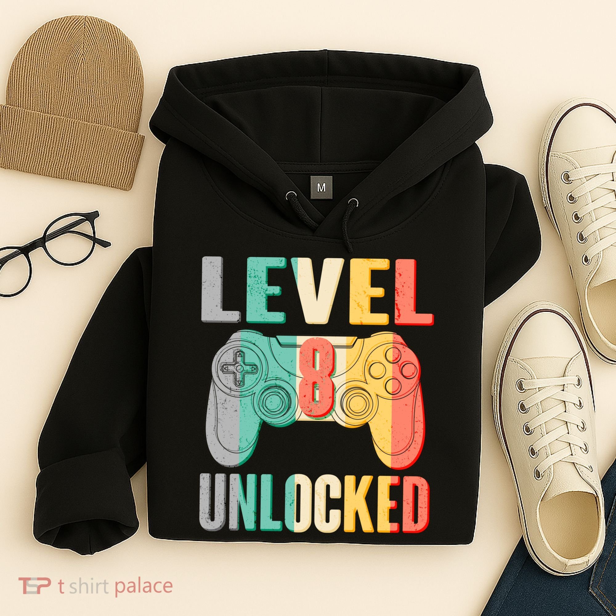 Level 8 Unlocked Eight Years Old Hoodie