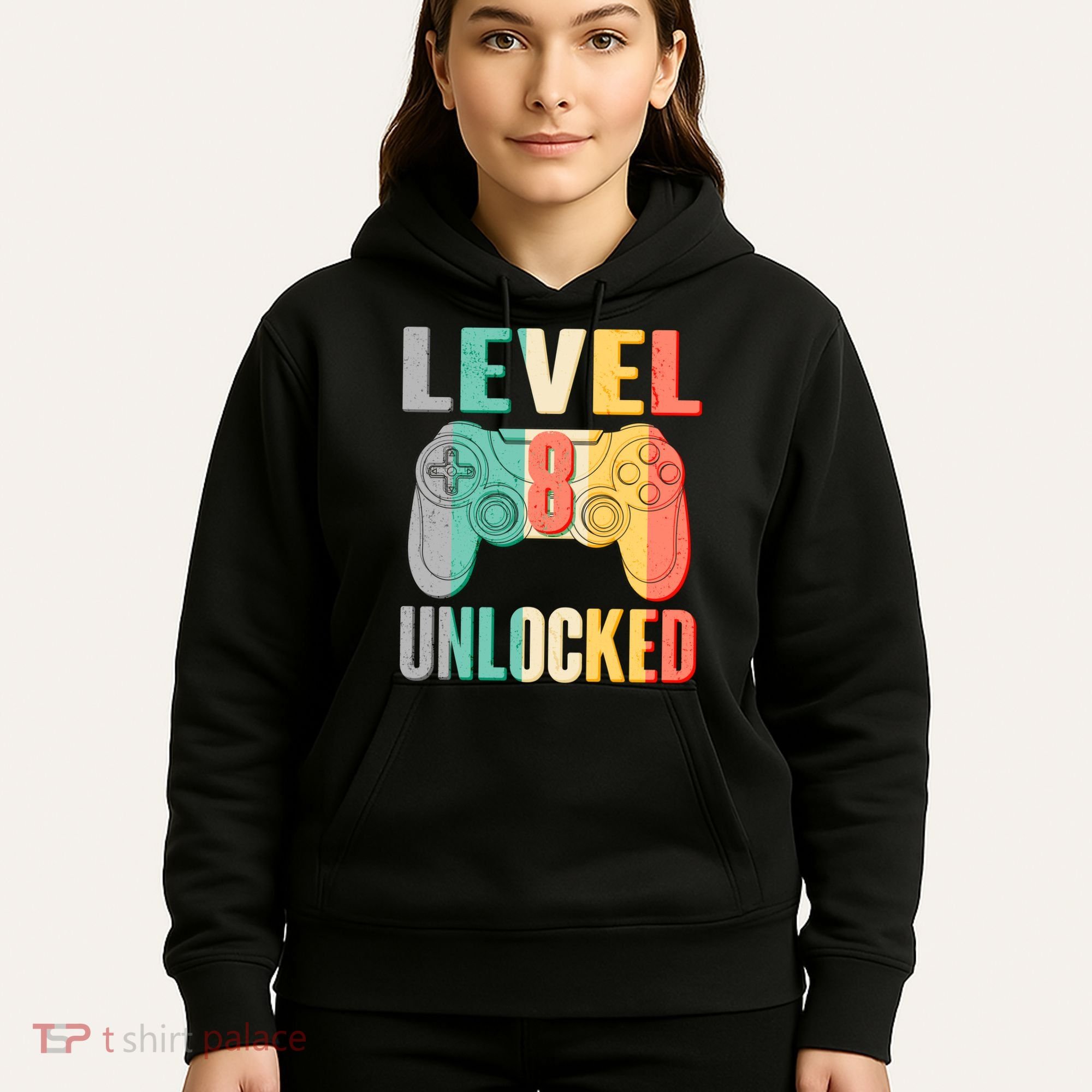 Level 8 Unlocked Eight Years Old Hoodie