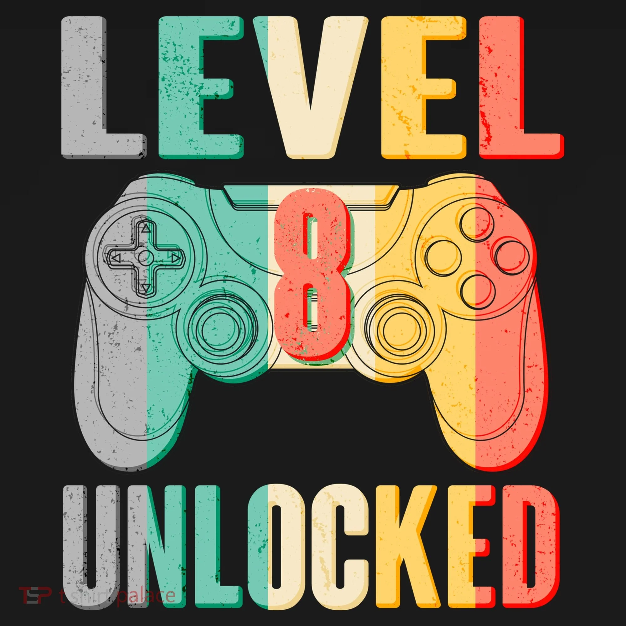 Level 8 Unlocked Eight Years Old Long Sleeve Shirt