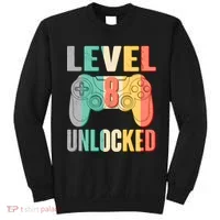 Level 8 Unlocked Eight Years Old Sweatshirt thumb 0