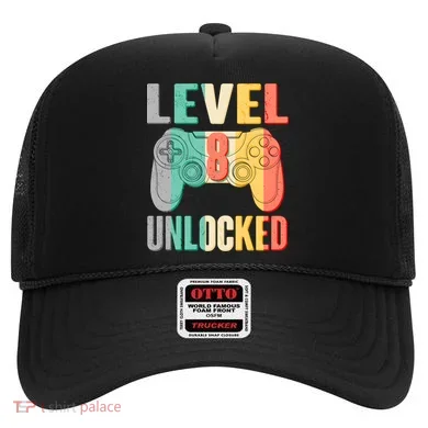 Level 8 Unlocked Eight Years Old Hat
