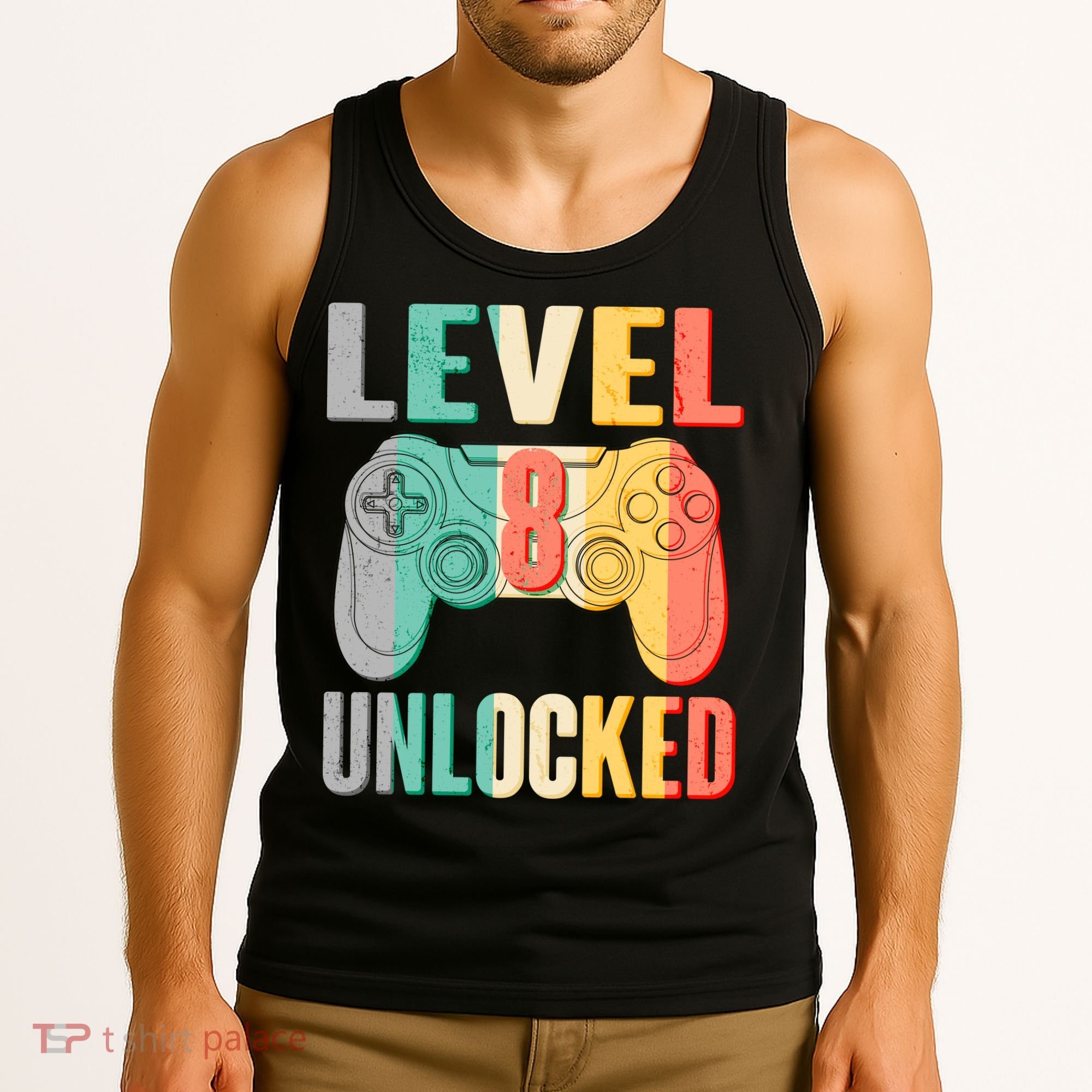 Level 8 Unlocked Eight Years Old Tank Top