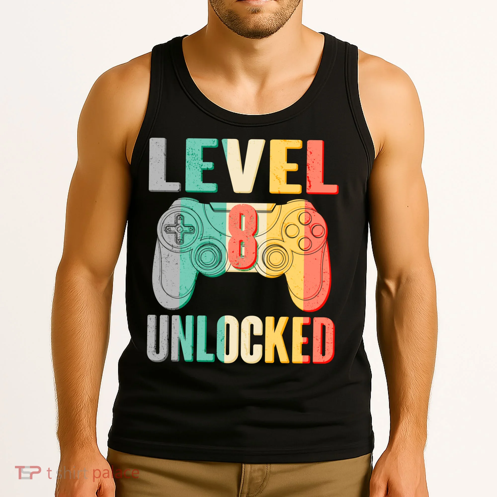 Level 8 Unlocked Eight Years Old Tank Top