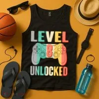 Level 8 Unlocked Eight Years Old Tank Top thumb 4