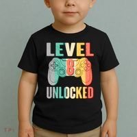 Level 8 Unlocked Eight Years Old Toddler T-Shirt thumb 2