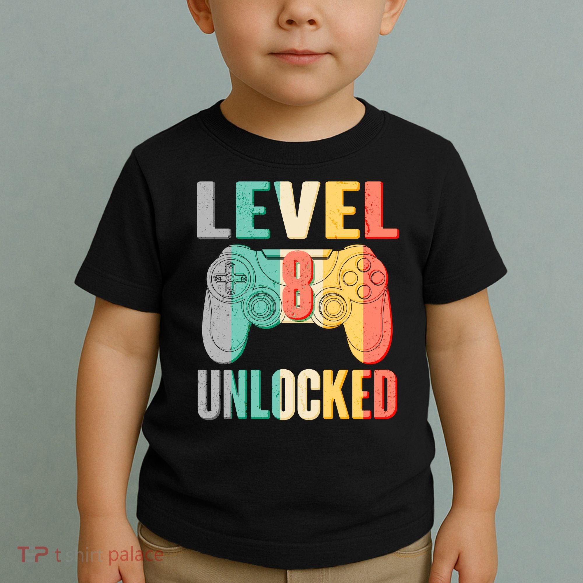 Level 8 Unlocked Eight Years Old Toddler T-Shirt