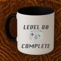 Level 80 Complete 80th Birthday Coffee Mug thumb 2