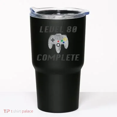 Level 80 Complete 80th Birthday Tumbler