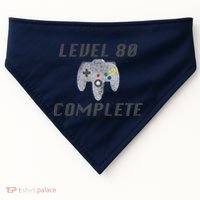 Level 80 Complete 80th Birthday USA-Made Doggie Bandana thumb 0