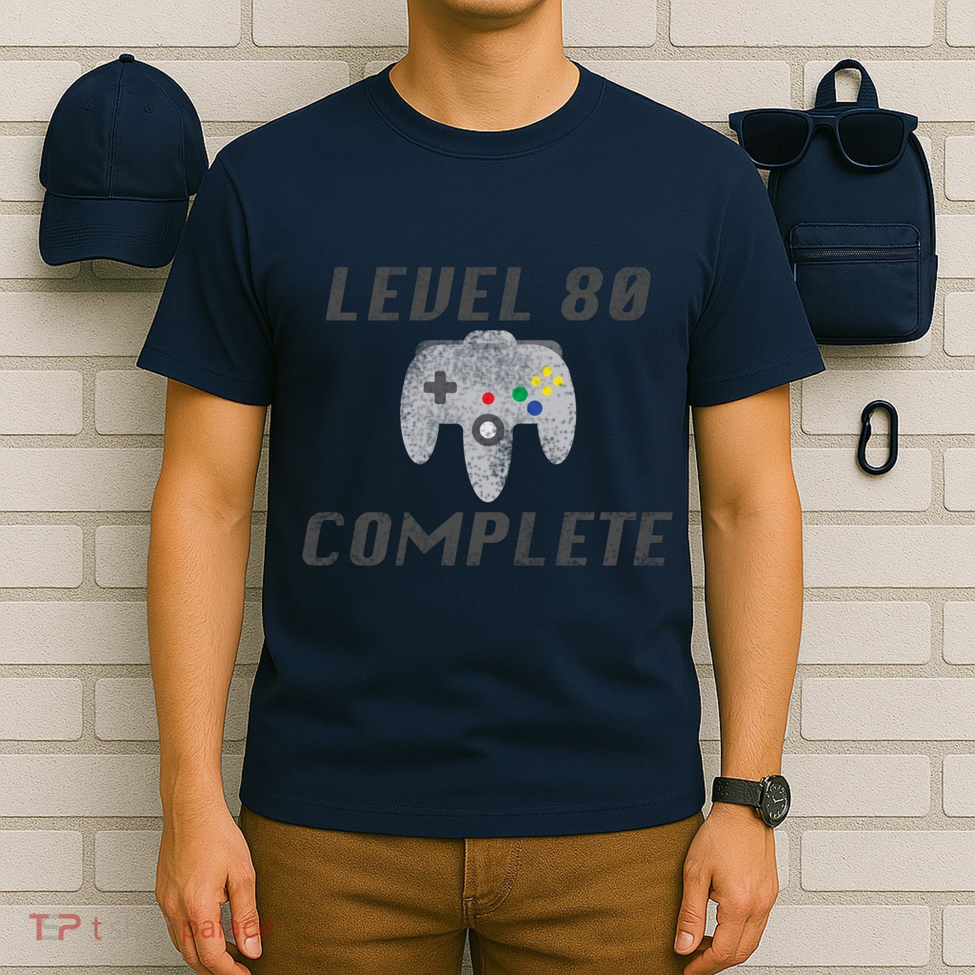 Level 80 Complete 80th Birthday T-Shirt