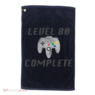 Level 80 Complete 80th Birthday Golf Towel